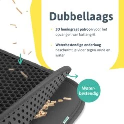 Kattenbakmat - 40 X 50 Cm - Grijs - Uitloopmat Kat - Kattenbakvulling - Opvang Ruimte - Grit Opvanger - Waterdicht - Eco-friendly -Kattenbenodigdheden Winkel 1200x1200 710