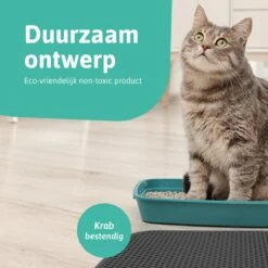 Kattenbakmat - 40 X 50 Cm - Grijs - Uitloopmat Kat - Kattenbakvulling - Opvang Ruimte - Grit Opvanger - Waterdicht - Eco-friendly -Kattenbenodigdheden Winkel 1200x1200 711