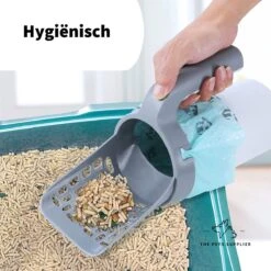 The Pets Supplier - Kattenbak Schep - Kattenbakschep Met Opvangbak - Kattenbak Grind - Kattenzakjes -Kattenbenodigdheden Winkel 1200x1200 742