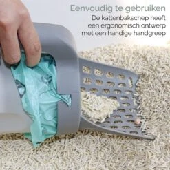 Fliksy Kattenbak Schep - Kattenbak Schepje Met Bakje - Kattenzakje - Katten - Haarverwijderaar - Kattenspeeltje -Kattenbenodigdheden Winkel 1200x1200 765