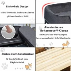 PawHut Hondenbank Met Rugleuning Huisdierenbank Met Metalen Poten Hondenbed Kattenbank D04-157 -Kattenbenodigdheden Winkel 1200x1200 852