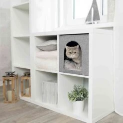 Trixie Kattenmand Iglo Ella Grijs - 33X33X37 CM -Kattenbenodigdheden Winkel 1200x1200 855