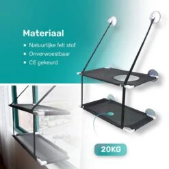 Raamhangmat - Dubbellaags - Met Zuignappen - 20kg Draag Gewicht - Kattenhangmat - Hangmat Kat - Kattenbed - Kattenkussen - Kattenbank - Kattenmand - Raam - Kattenhangmat Raam - Zwart - Radiator 14 Raamhangmat - Dubbellaags - Met Zuignappen - 20kg Draag Gewicht - Kattenhangmat - Hangmat Kat - Kattenbed - Kattenkussen - Kattenbank - Kattenmand - Raam - Kattenhangmat Raam - Zwart - Radiator -Kattenbenodigdheden Winkel 1200x1200 939