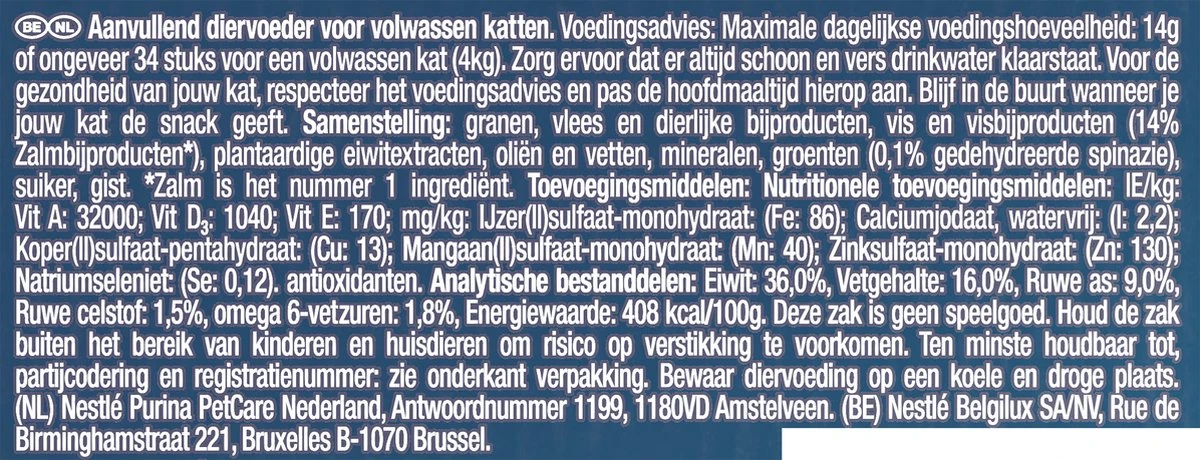 Felix Naturally Delicious Zalm & Spinazie - Kattensnacks - 8 X 50g 7 Felix Naturally Delicious Zalm & Spinazie - Kattensnacks - 8 X 50g - Afbeelding 5