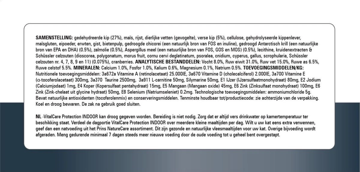 Prins VitalCare Protection Indoor Kattenvoer 5 Kg 9 Prins VitalCare Protection Indoor Kattenvoer 5 Kg - Afbeelding 7