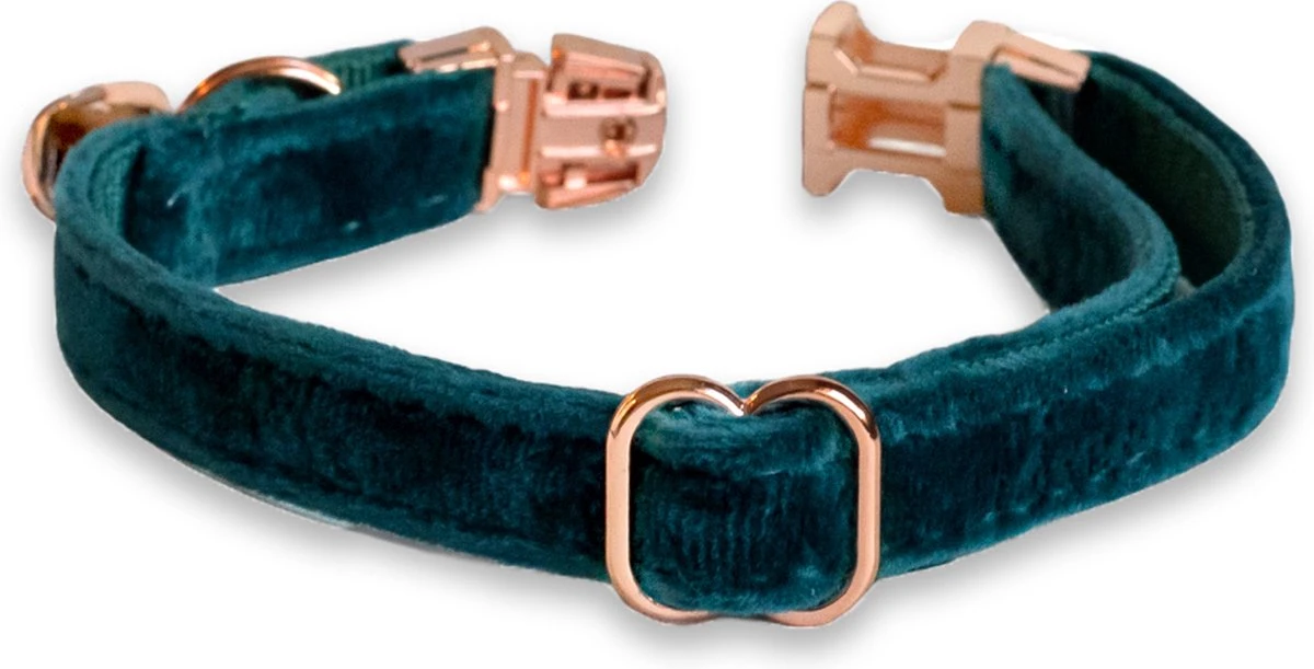 ACE Pets Kattenhalsband Met Belletje – Halsband Kat & Kitten - Kittenhalsband & Kattenbandje - Kattenbelletje - Pluche Velvet - Groen 5 ACE Pets Kattenhalsband Met Belletje – Halsband Kat & Kitten - Kittenhalsband & Kattenbandje - Kattenbelletje - Pluche Velvet - Groen - Afbeelding 3