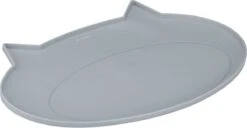 Navaris Siliconen Voederbakmat Voor Katten - Waterdichte Anti-slip Mat Voor Voerbak En Waterbak - 50x32 Cm - In Grijs Kattendesign -Kattenbenodigdheden Winkel 1200x620