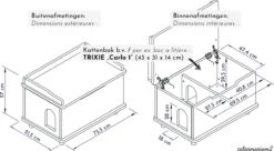 WONDERMAKE® Grote Kattenkast Houten Voor Kattenbak-box Kattentoilet, XL-kattenbak Dressoir Kastje, Designer Kattenhuis Met Kattenhol Kattenmand, Kasten Kast Voor Badkamer, 73,5 X 51,5 X 57 Cm, Wit -Kattenbenodigdheden Winkel 1200x663 1