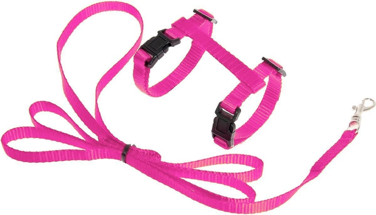 Kattentuigje Met Looplijn Kattenharnas Kittentuigje Kattenriem Met Looplijn Kat Kitten Tuigje Verstelbaar - Roze 3 Kattentuigje Met Looplijn Kattenharnas Kittentuigje Kattenriem Met Looplijn Kat Kitten Tuigje Verstelbaar - Roze
