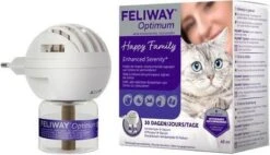 Feliway Optimum - Startset - 1 Verdamper Met 1 Vulling - 48 Ml - Anti-stress Voor Kat -Kattenbenodigdheden Winkel 1200x692