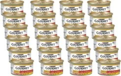 Gourmet Gold Fijne Hapjes - Kattenvoer Natvoer - Zalm & Kip - 24 X 85 Gr -Kattenbenodigdheden Winkel 1200x756