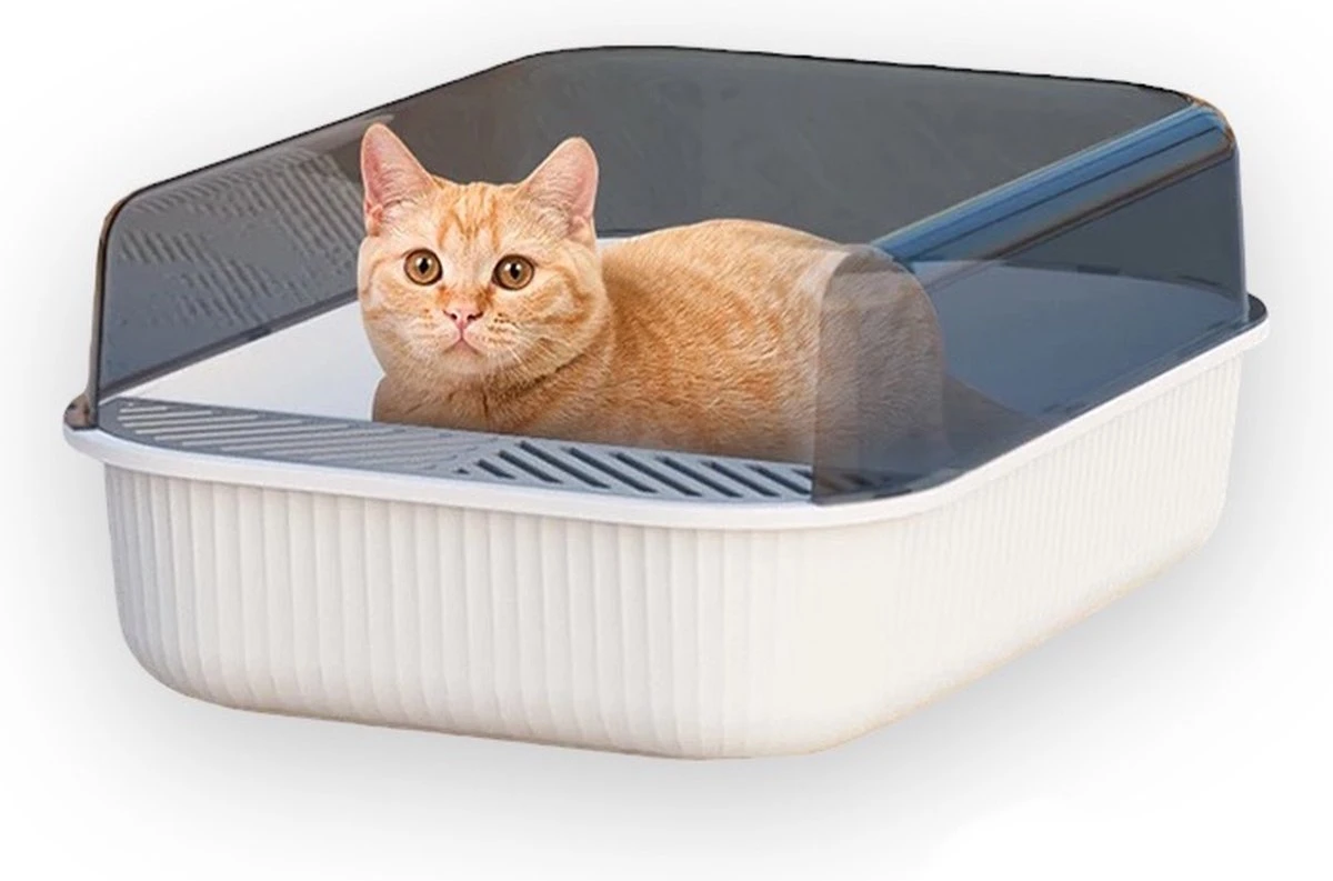 Merkloos Kattenbak - Zwart - Open - Incl. Schep - Modern - Hip - Trendy - Design Kattenbak 8 Merkloos Kattenbak - Zwart - Open - Incl. Schep - Modern - Hip - Trendy - Design Kattenbak - Afbeelding 6