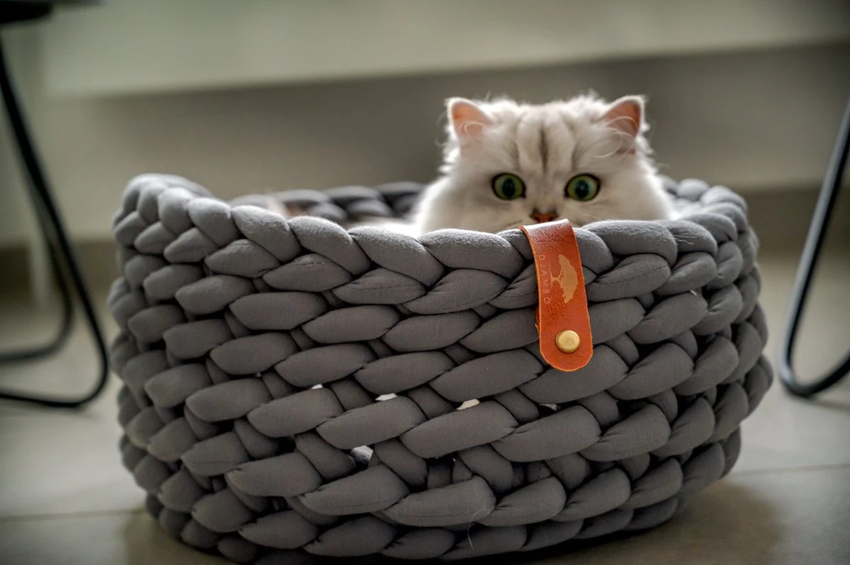 Djambo Kattenmanden, Gevlochten En Zachte Kattenbed, Comfortabel En Warm. 5 Djambo Kattenmanden, Gevlochten En Zachte Kattenbed, Comfortabel En Warm. - Afbeelding 3