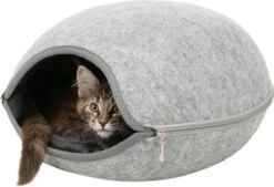 Trixie Relax Iglo Luna Lichtgrijs - 40X24X46 CM -Kattenbenodigdheden Winkel 1200x821 1