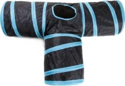 Merkloos Kattentunnel - Opvouwbaar - 3 Gangen - Voor Binnen En Buiten -Kattenbenodigdheden Winkel 1200x831 1