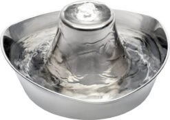 PetSafe® Seaside Stainless Steel Pet Fountain - RVS Drinkfontein Voor Katten En Kleine Honden - Water Borrelt Zacht Over De Toren - Door Het Design Van Alle Kanten Bereikbaar - 1,8 Liter - PetSafe Seaside -Kattenbenodigdheden Winkel 1200x849