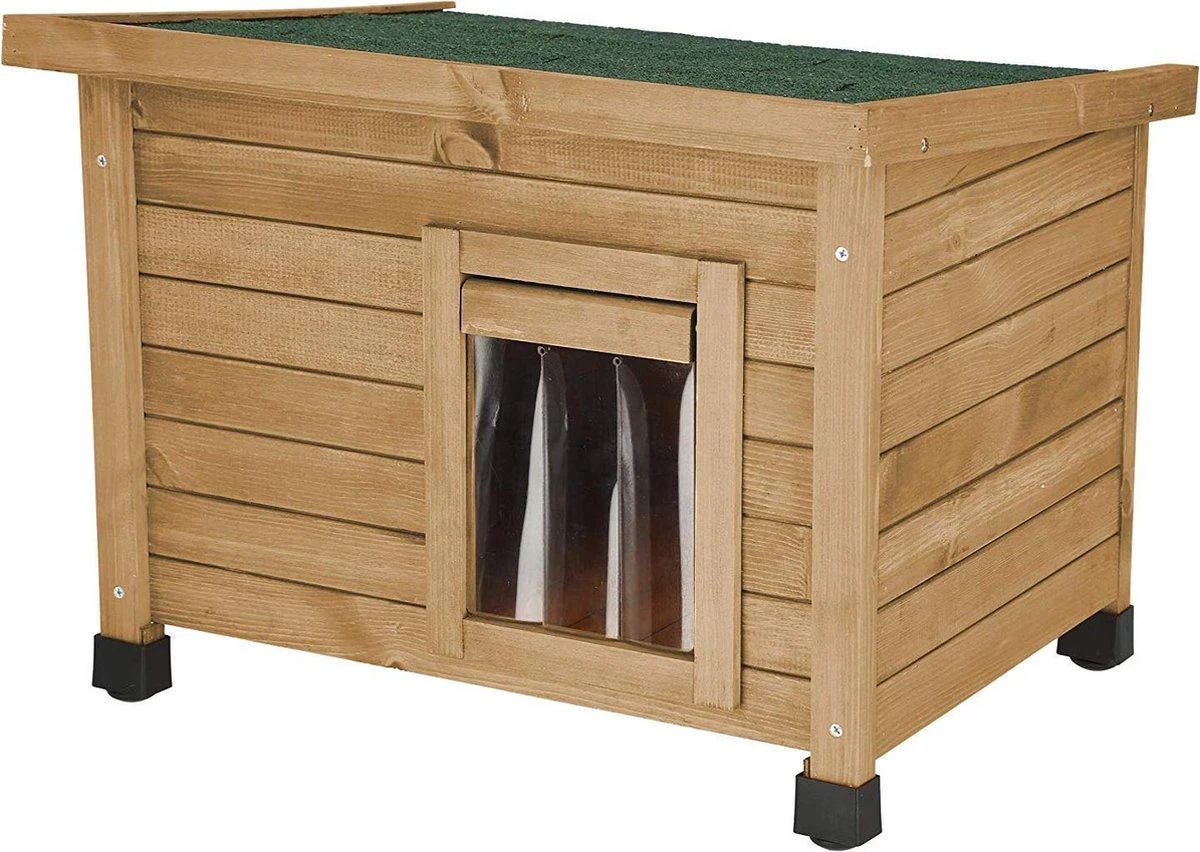 Merkloos Rexa® Kattenhuisje Van Dennenhout 57x45x43cm | Kattenmand Voor Buiten Of In Huis | Beschermt Kat Tegen Kou En Geeft Veilig Gevoel | Makkelijke Ingang | Hoogwaardig Hout | Kattenbak | Katten Huis 5 Merkloos Rexa® Kattenhuisje Van Dennenhout 57x45x43cm | Kattenmand Voor Buiten Of In Huis | Beschermt Kat Tegen Kou En Geeft Veilig Gevoel | Makkelijke Ingang | Hoogwaardig Hout | Kattenbak | Katten Huis - Afbeelding 3