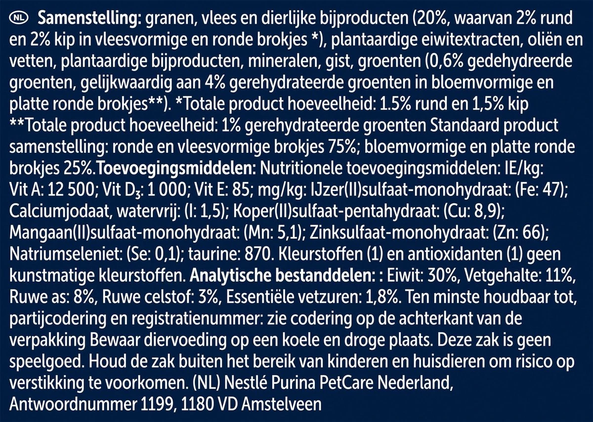 Felix Meaty Sensations - Katten Droogvoer - Rund, Kip & Groenten - 4kg 5 Felix Meaty Sensations - Katten Droogvoer - Rund, Kip & Groenten - 4kg - Afbeelding 3