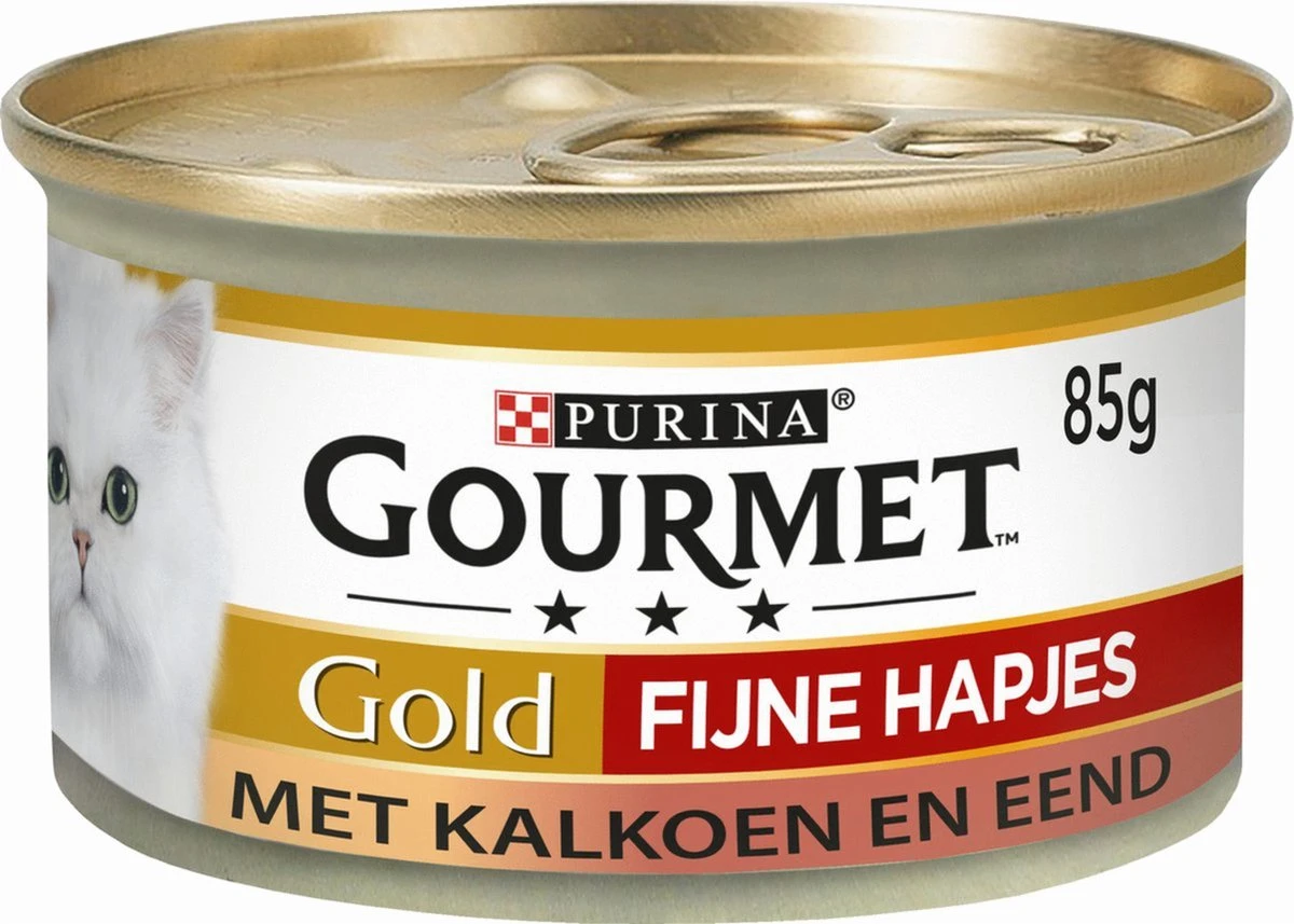Gourmet Gold Fijne Hapjes In Saus - Kattenvoer Natvoer - Vis/Vlees - 96 X 85 Gr 6 Gourmet Gold Fijne Hapjes In Saus - Kattenvoer Natvoer - Vis/Vlees - 96 X 85 Gr - Afbeelding 4