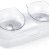 Behave Dubbele Voerbak - Drinkbak - Katten - Verstelbaar - Wit 2 Behave Dubbele Voerbak - Drinkbak - Katten - Verstelbaar - Wit -Kattenbenodigdheden Winkel 1200x875