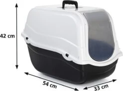 Beeztees Romeo - Kattenbak - Zwart/Wit - 57x39x41 Cm -Kattenbenodigdheden Winkel 1200x896