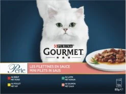 Gourmet Perle Mini Filets – Kattenvoer Natvoer – Met Rund, Kip, Konijn, Zalm – 48 X 85 Gr -Kattenbenodigdheden Winkel 1200x899 3