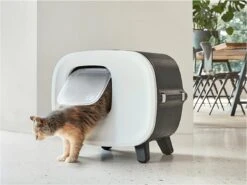 Savic Kattenbak Mira Deluxe Antraciet / Wit 56x45x50,5 Cm -Kattenbenodigdheden Winkel 1200x900 3