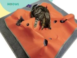 Moowi - Katten Speel Kleed – Kattentunnel – Hide And Seek Spel – Deken Kat – Kattenspeelgoed – Speelmat Katten Grijs – Incl. 2 Sisal Ballen En Verenspeeltje -Kattenbenodigdheden Winkel 1200x900 5