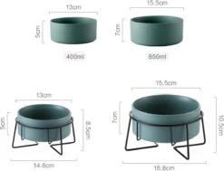 GIZMO 2x Voerbak Kat - 400 Ml - Groen - Keramische Drink- & Voerbakken Met Standaard - 13 Cm - 2 Stuks 21 GIZMO 2x Voerbak Kat - 400 Ml - Groen - Keramische Drink- & Voerbakken Met Standaard - 13 Cm - 2 Stuks -Kattenbenodigdheden Winkel 1200x917 1