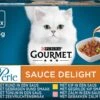 Gourmet Perle Sauce Delight - Kattenvoer Natvoer - Rund, Kip, Tonijn & Zalm - 48 X 85 Gr