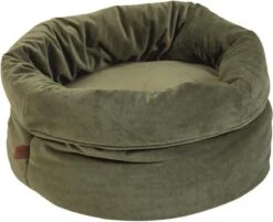 Designed By Lotte Fluco Kattenmand - Fluweel - Groen - 45x45x35 Cm -Kattenbenodigdheden Winkel 1200x976 4