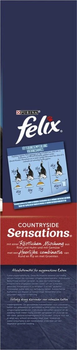 Felix Meaty Sensations - Katten Droogvoer - Rund, Kip & Groenten - 4kg 21 Felix Meaty Sensations - Katten Droogvoer - Rund, Kip & Groenten - 4kg -Kattenbenodigdheden Winkel 265x1200