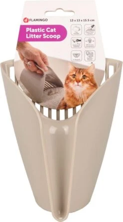 Flamingo - Kattenbakschep Cup - 13.5 X 11 X 16 Cm -Kattenbenodigdheden Winkel 665x1200