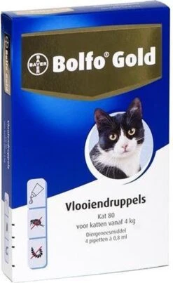 Bayer Bolfo Gold 40 Anti Vlooienmiddel - Kat - 0 Tot 4 Kg - 2 Pipetten -Kattenbenodigdheden Winkel 735x1200 1