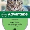 Bayer Advantage 40 Tegen Vlooien - <4kg - 4 X 0,4 Ml - Adult