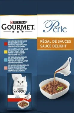 Gourmet Perle Sauce Delight - Kattenvoer Natvoer - Rund, Kip, Tonijn & Zalm - 48 X 85 Gr 19 Gourmet Perle Sauce Delight - Kattenvoer Natvoer - Rund, Kip, Tonijn & Zalm - 48 X 85 Gr -Kattenbenodigdheden Winkel 789x1200 1
