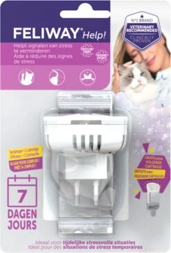 Feliway Help! - Verdamper + Cartridge - 7 Dagen - Kat - Tijdelijke Spannende Situaties Voor Je Kat -Kattenbenodigdheden Winkel 813x1200