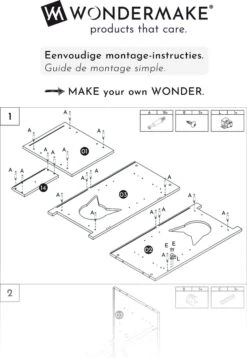 WONDERMAKE® Grote Kattenkast Houten Voor Kattenbak Kattentoilet, XL-kattenbak Dressoir Kastje Met Schuiflade, Designer Kattenhuis Met Kattenhol Kattenbakkast, Kasten Kast Voor Katten Binnen Hoog, 51 X 46 X 96 Cm, Wit -Kattenbenodigdheden Winkel 827x1200 5
