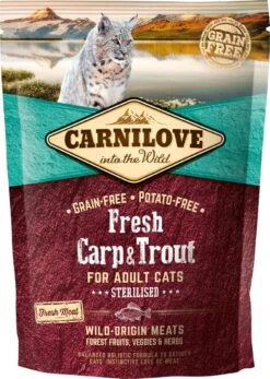 Carnilove Cat Grain Free Fresh Carp & Trout 6 Kg - Kat 9 Carnilove Cat Grain Free Fresh Carp & Trout 6 Kg - Kat -Kattenbenodigdheden Winkel 853x1200