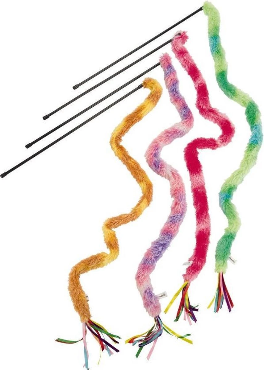 Beeztees Kattenhengel Pluche Staart Assorti 3 Beeztees Kattenhengel Pluche Staart Assorti