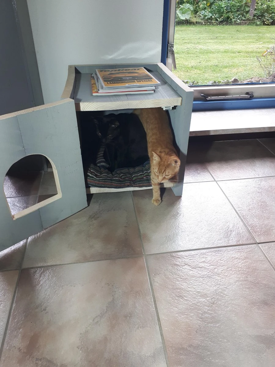 Bronneger Exclusive - Kattenhuis - XXL - Kattenbak Ombouw Kast - Kattenmand 6 Bronneger Exclusive - Kattenhuis - XXL - Kattenbak Ombouw Kast - Kattenmand - Afbeelding 4