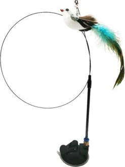 Kattenspeelgoed - Simulatie Vogel - Interactieve Grappige Kattenspeeltjes - Kattenhengel Met Zuignap + 4 Vogels + Een Kattenhengel GRATIS -Kattenbenodigdheden Winkel 903x1200