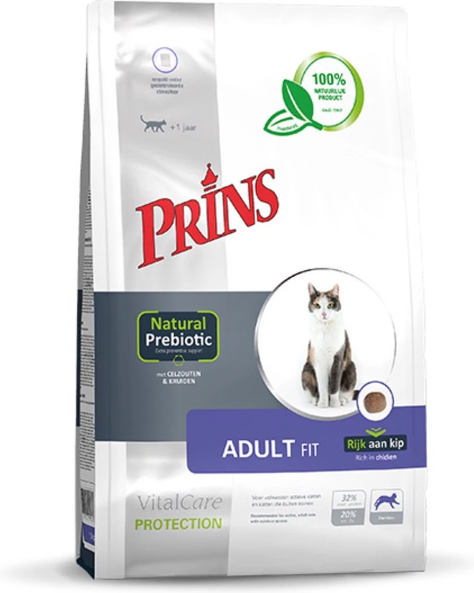 Prins VitalCare Protection Adult Fit Kattenvoer 5 Kg 3 Prins VitalCare Protection Adult Fit Kattenvoer 5 Kg