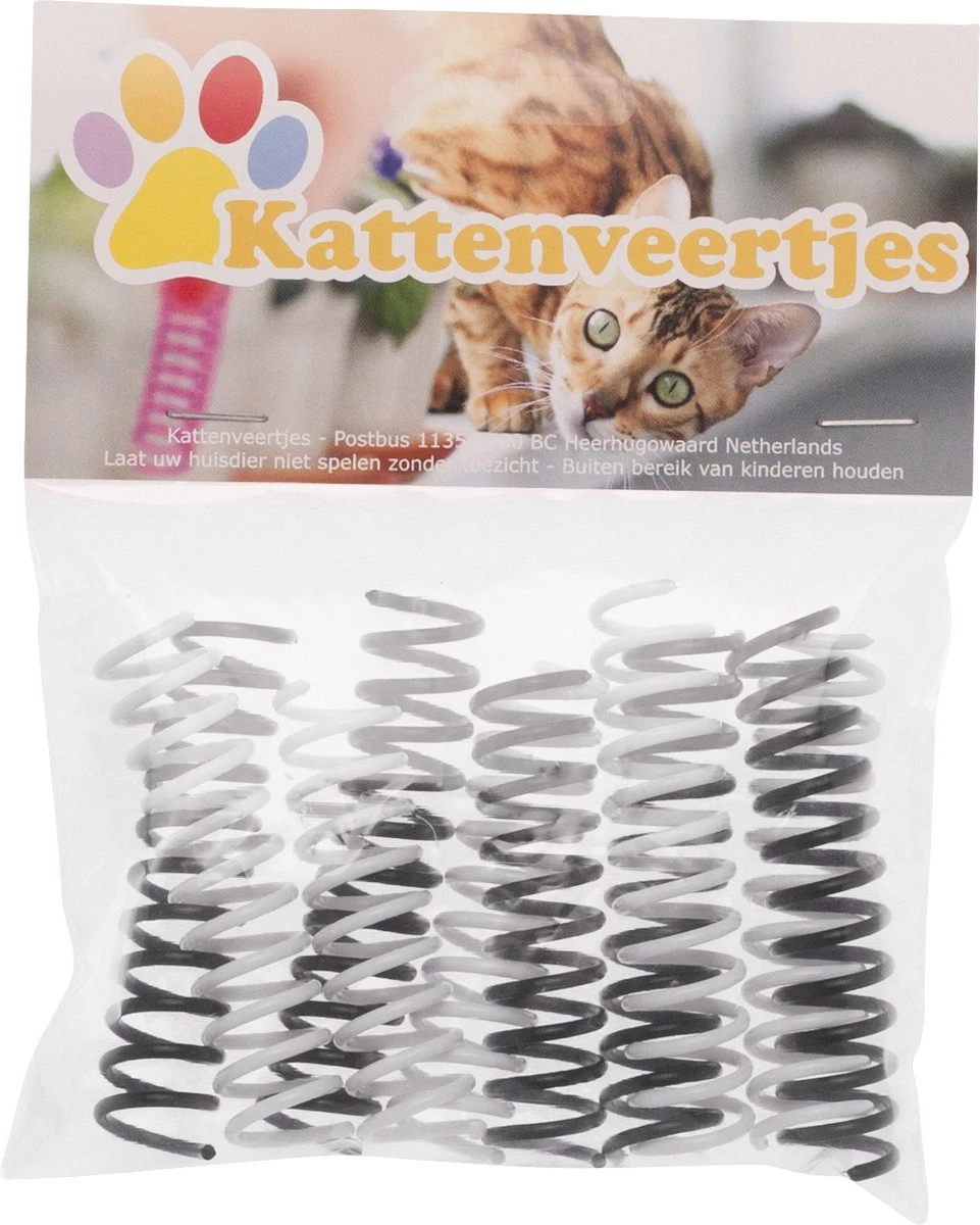 Kattenveertjes Klein - 10 Stuks | Zwart Wit | Kattenspeeltjes | Kattenspeelgoed 4 Kattenveertjes Klein - 10 Stuks | Zwart Wit | Kattenspeeltjes | Kattenspeelgoed - Afbeelding 3