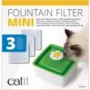Catit Filters Drinkfontein Mini - Kanttendrinkbak - 15x12x2.5 Cm Wit 3 Stuks -Kattenbenodigdheden Winkel 963x1200
