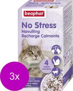 Beaphar No Stress Navulling Kat - Anti Stressmiddel - 3 X 30 Ml -Kattenbenodigdheden Winkel 969x1200