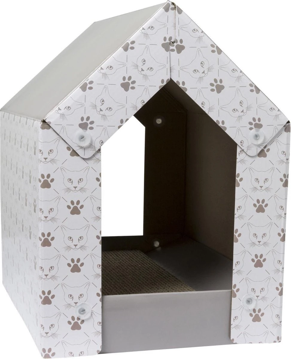 Adori Kattenhuis Met Krab-Bed - 40 X 25 X 36 Cm 4 Adori Kattenhuis Met Krab-Bed - 40 X 25 X 36 Cm - Afbeelding 2