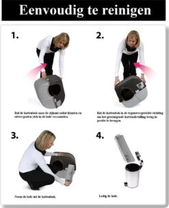 Omega Paw Zelfreinigende Kattenbak L - Zwart -Kattenbenodigdheden Winkel 978x1200